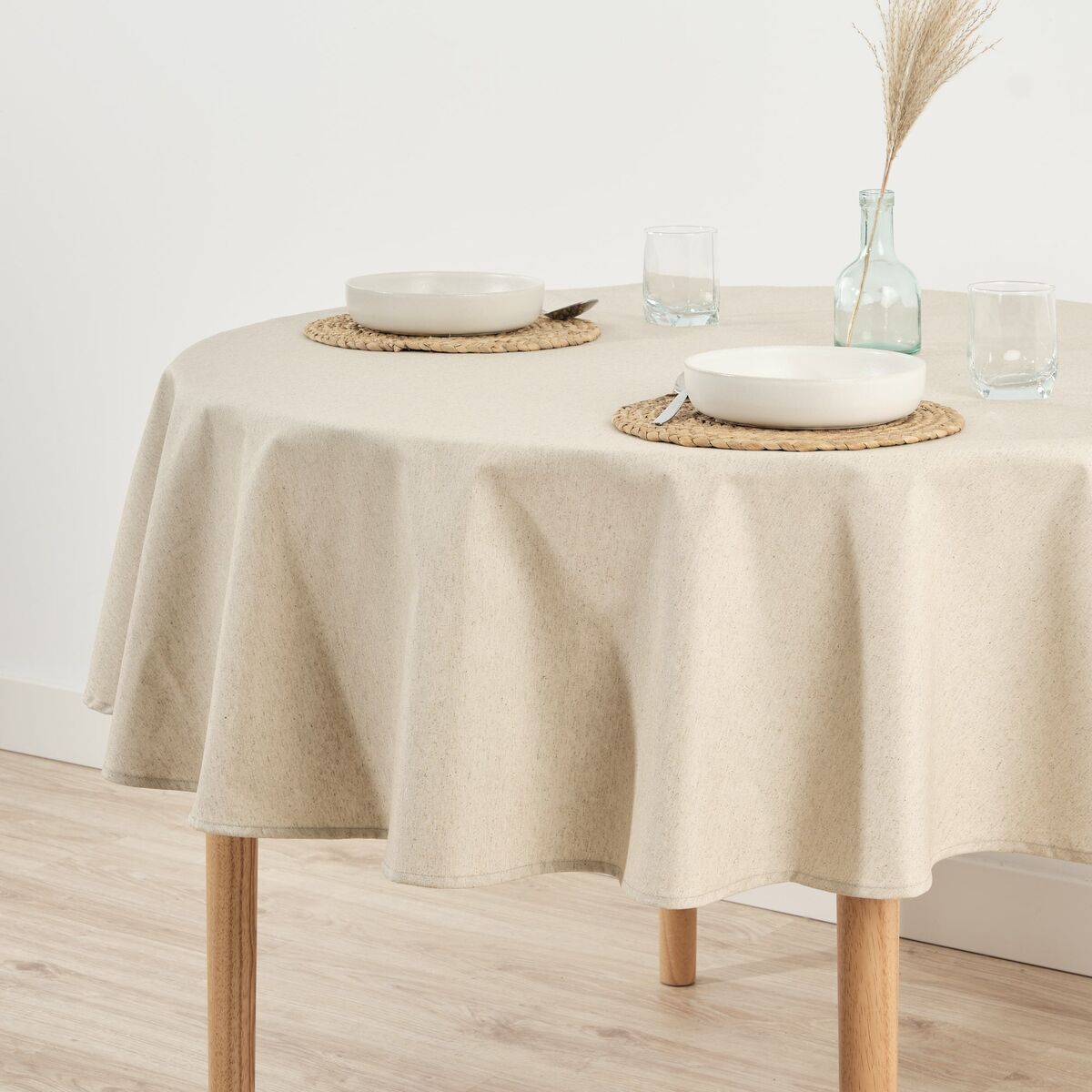 Nappe enduite antitache Belum Levante 101 Multicouleur Ø 100 cm